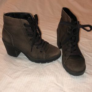 Mix No.6 black rust Heeled combat boots size 6.5